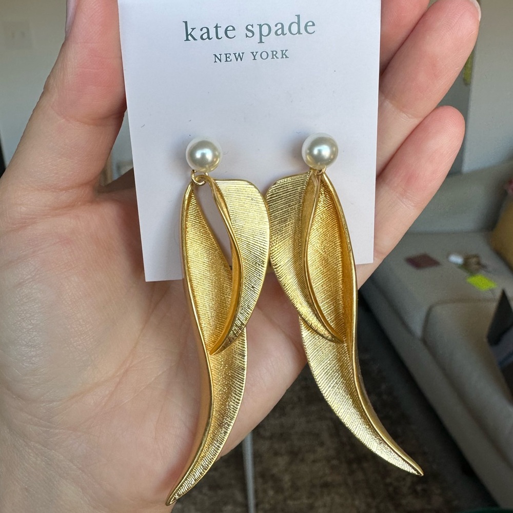 Kate Spade Gold Statement Earrings